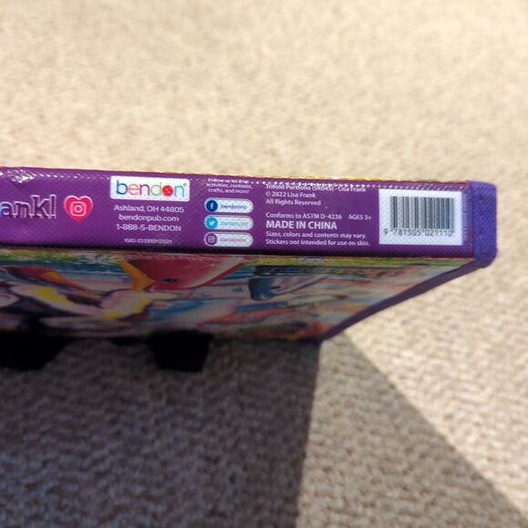 Lisa Frank TIKANNI HUSKY Trifold Portfolio Storage Case Folder School Art Travel - Picture 9 of 10